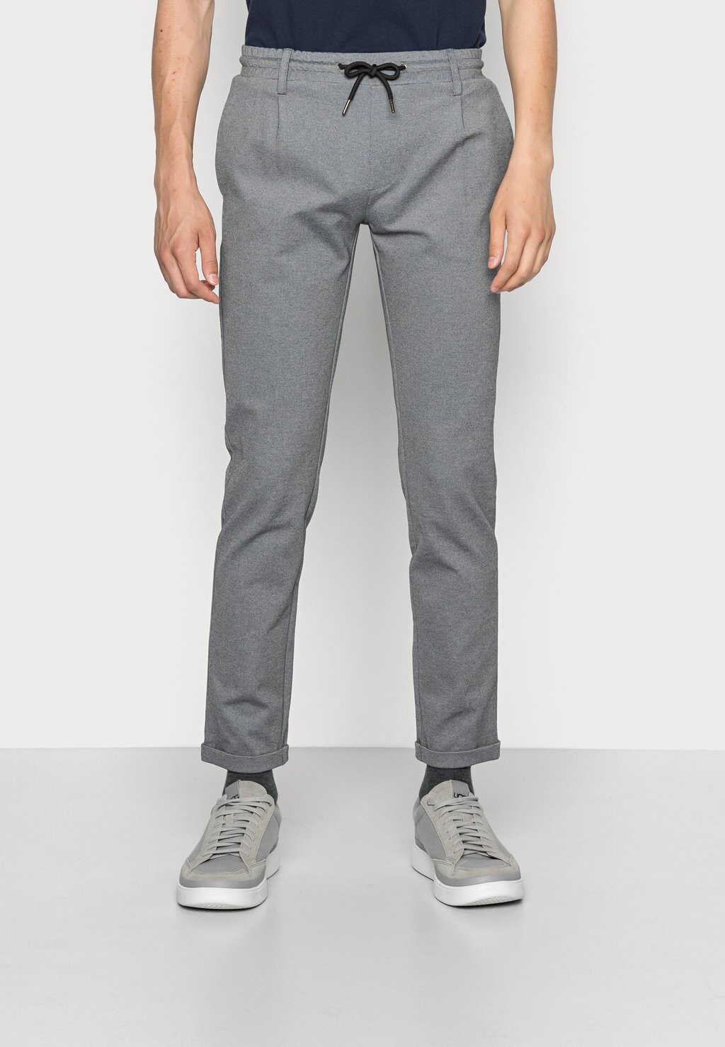 

Брюки EBERLEIN With ROLLED UP Indicode, цвет grey mix