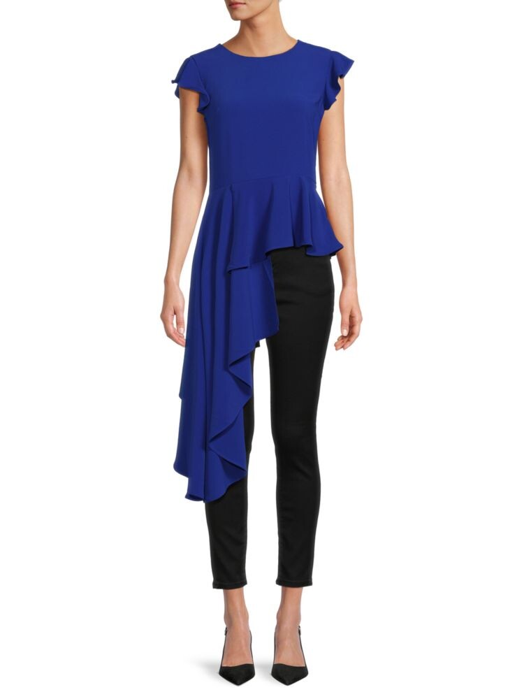 

Асимметричный топ с флаттерами Lea & Viola, цвет Royal Blue