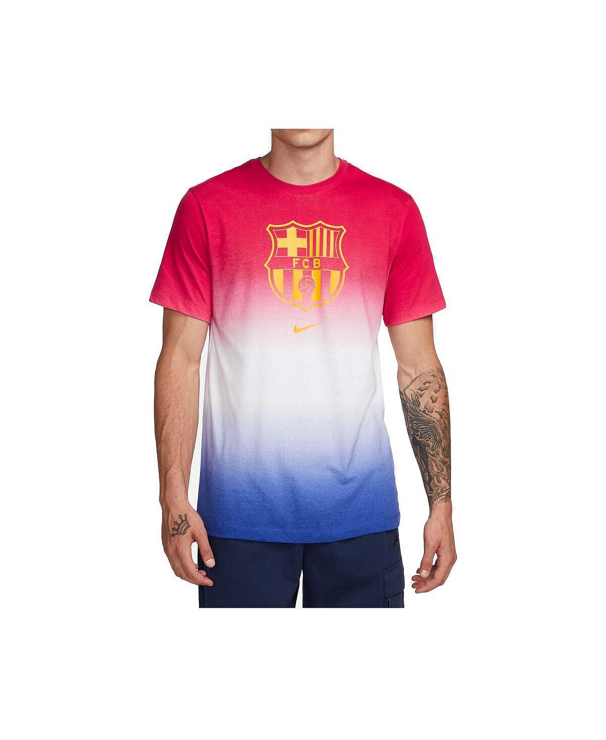 Мужская белая футболка Barcelona Crest Nike