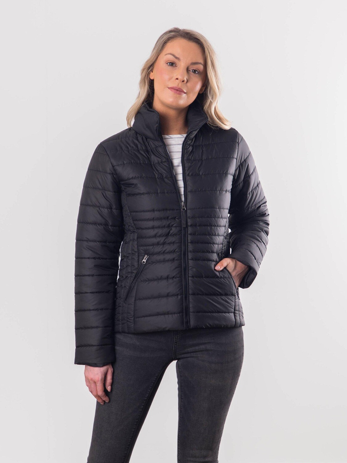 

Стеганое пальто 'Джоли' Lakeland Clothing, черный