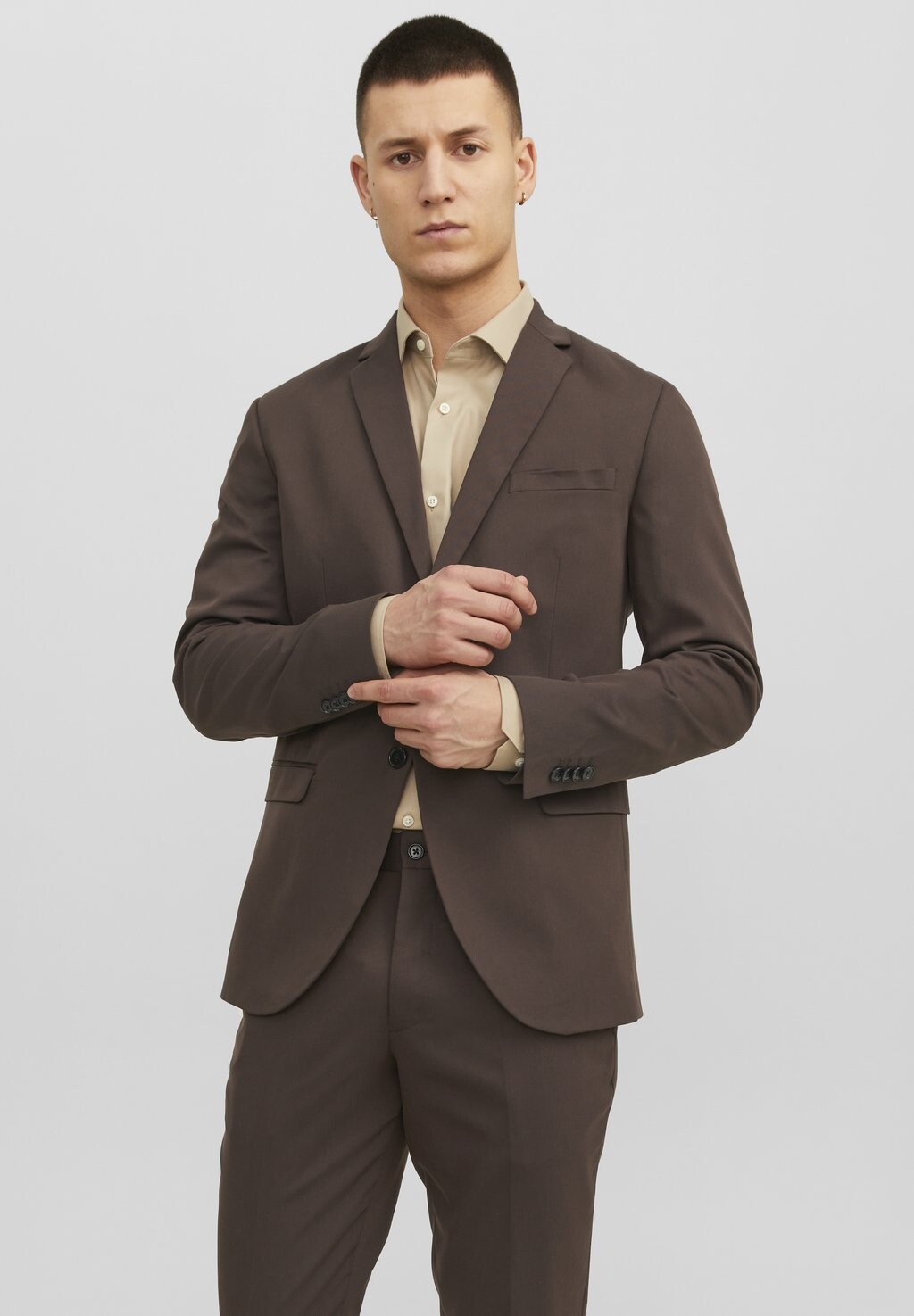 

Элегантный жакет JPRFRANCO NOOS Jack & Jones, шоколадный торт, Коричневый