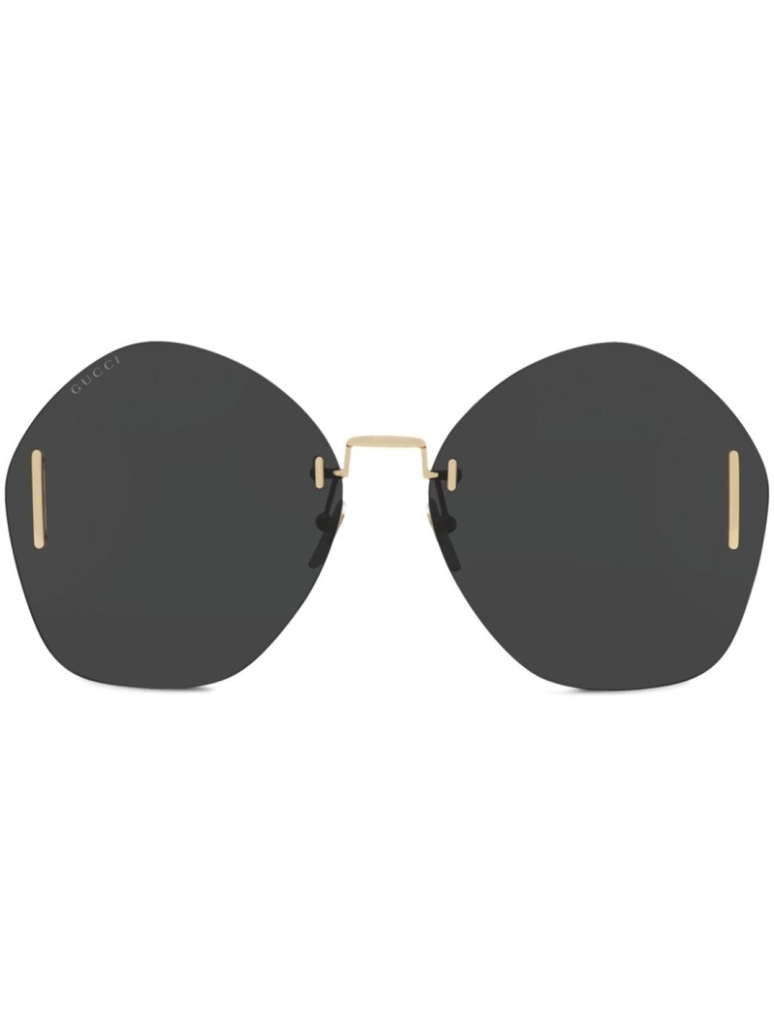 

Gucci Eyewear солнцезащитные очки с логотипом, золотистый