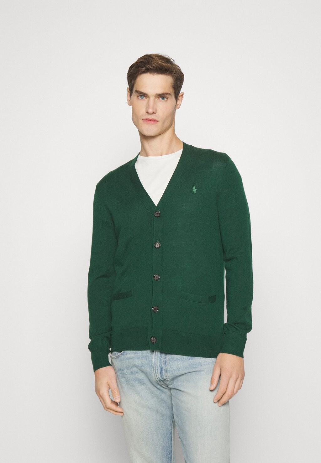 

Кардиган КАРДИГАН С ДЛИННЫМ РУКАВОМ Polo Ralph Lauren, охотничий клуб зеленый
