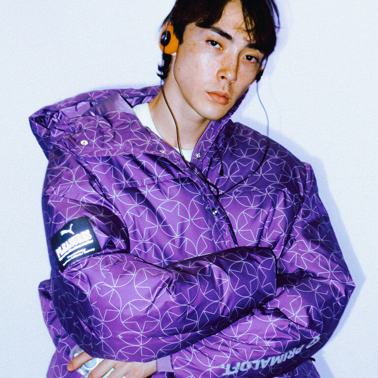 

Куртка X Pleasures Puffer Jacket Puma, фиолетовый