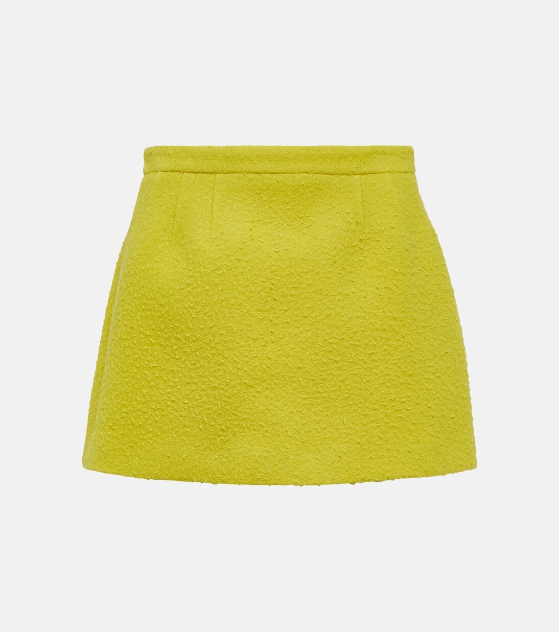 

Мини-юбка из натуральной шерсти Redvalentino, желтый