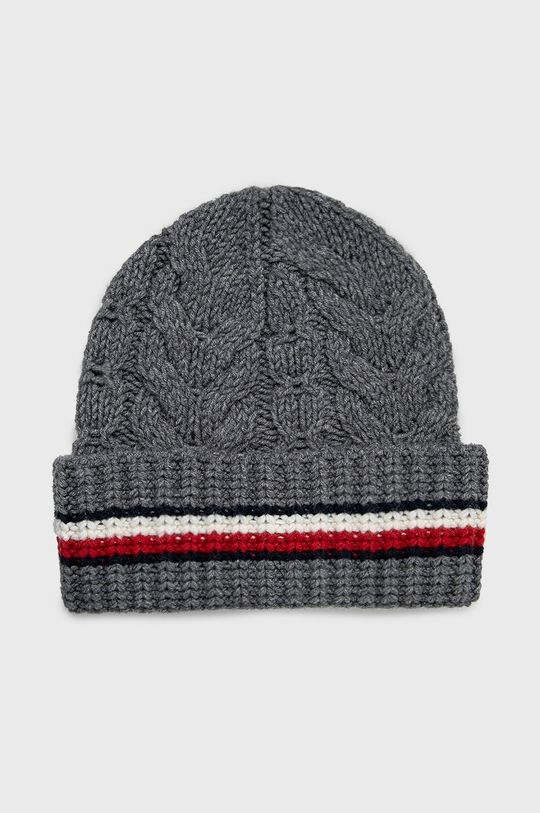 

Шерстяная шапка Tommy Hilfiger, серый