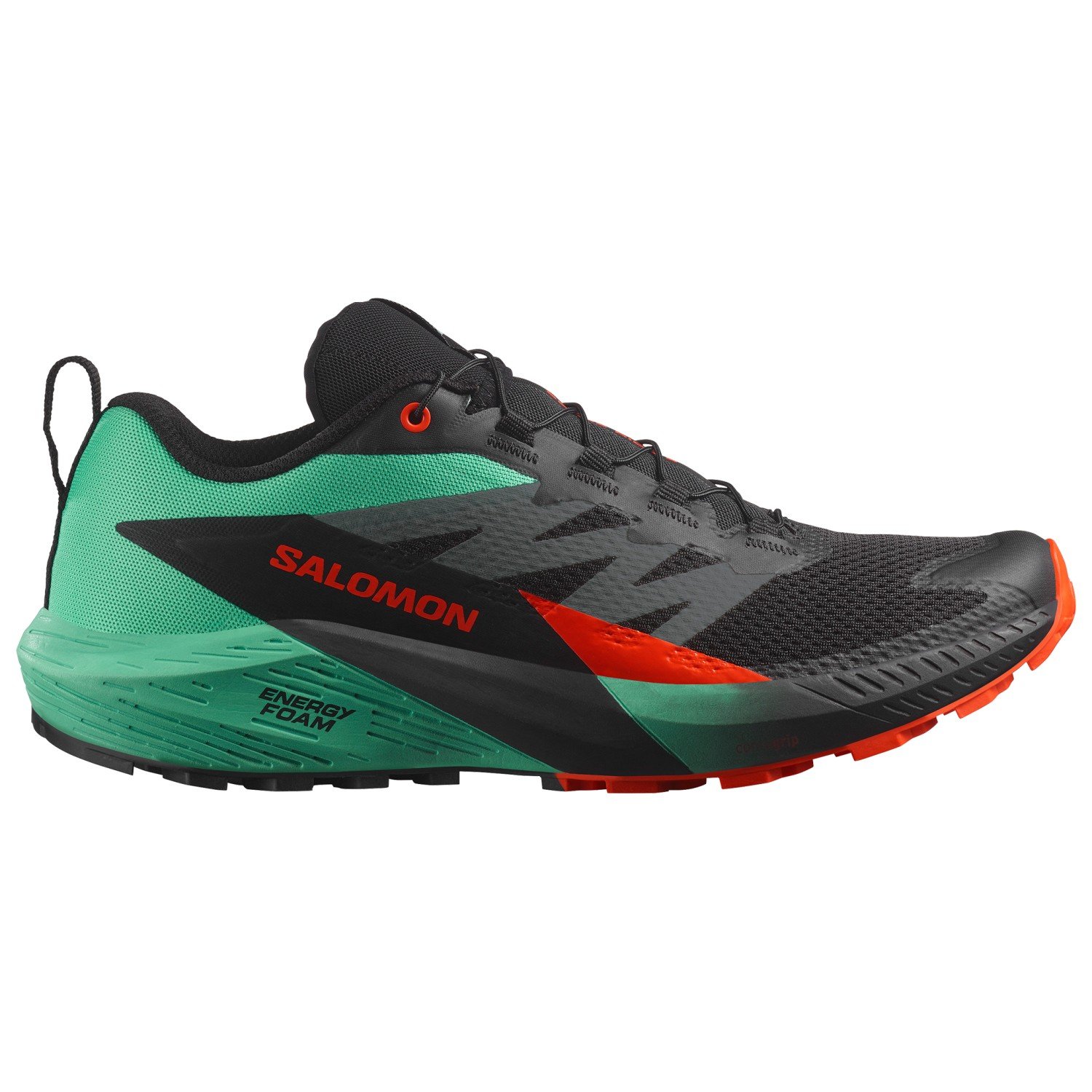 

Кроссовки для бега по пересеченной местности Salomon Sense Ride 5, цвет Black/Bay/Cherry Tomato