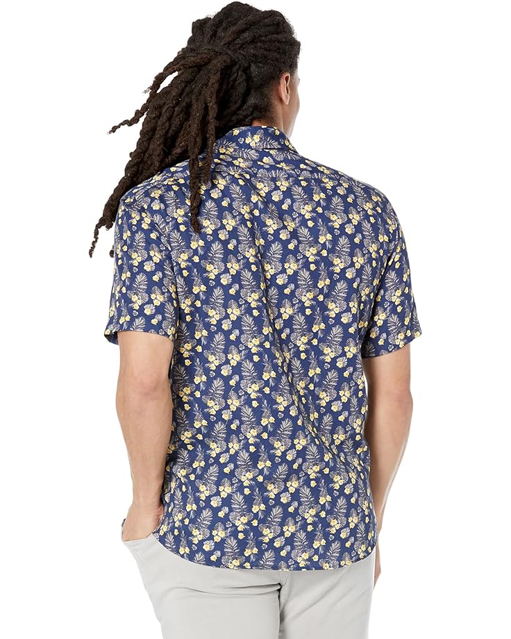 Рубашка BENSON Champlain Short Sleeve Cotton Blend Shirt, цвет Navy Flowers