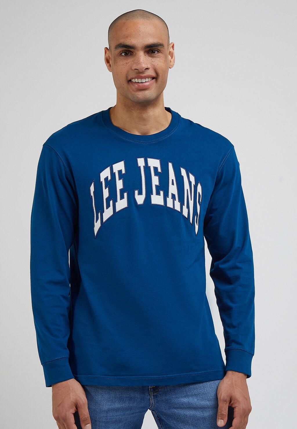 

Футболка с длинными рукавами Ls Varsity Tee Lee, цвет royal teal