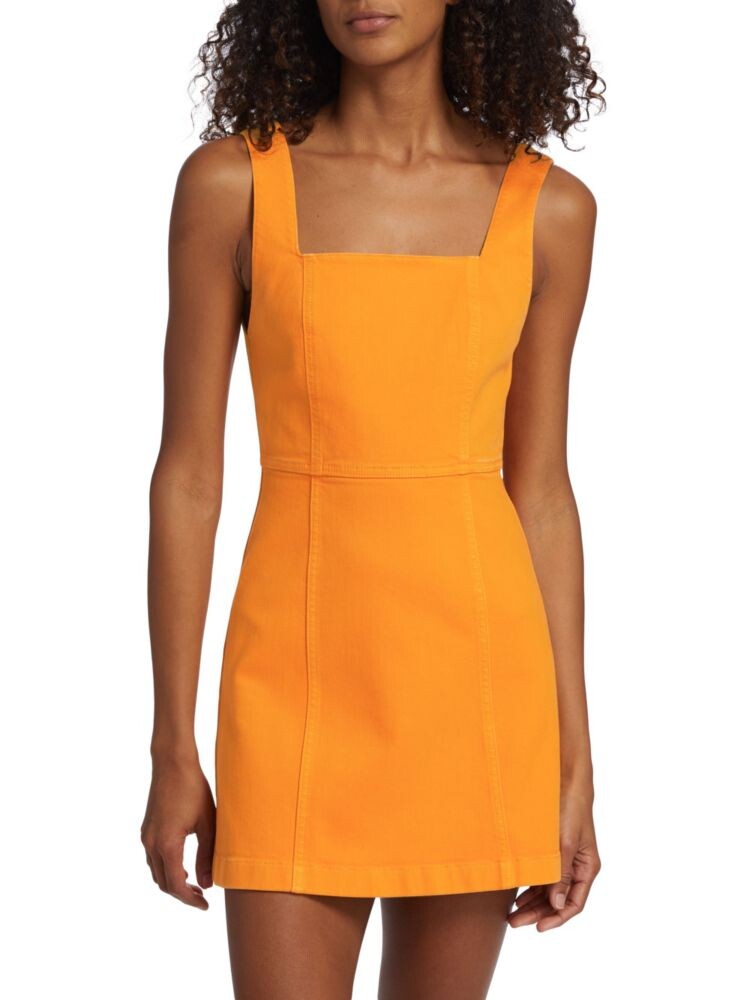 

Джинсовое мини-платье Ramsey Alice + Olivia, цвет Tangerine