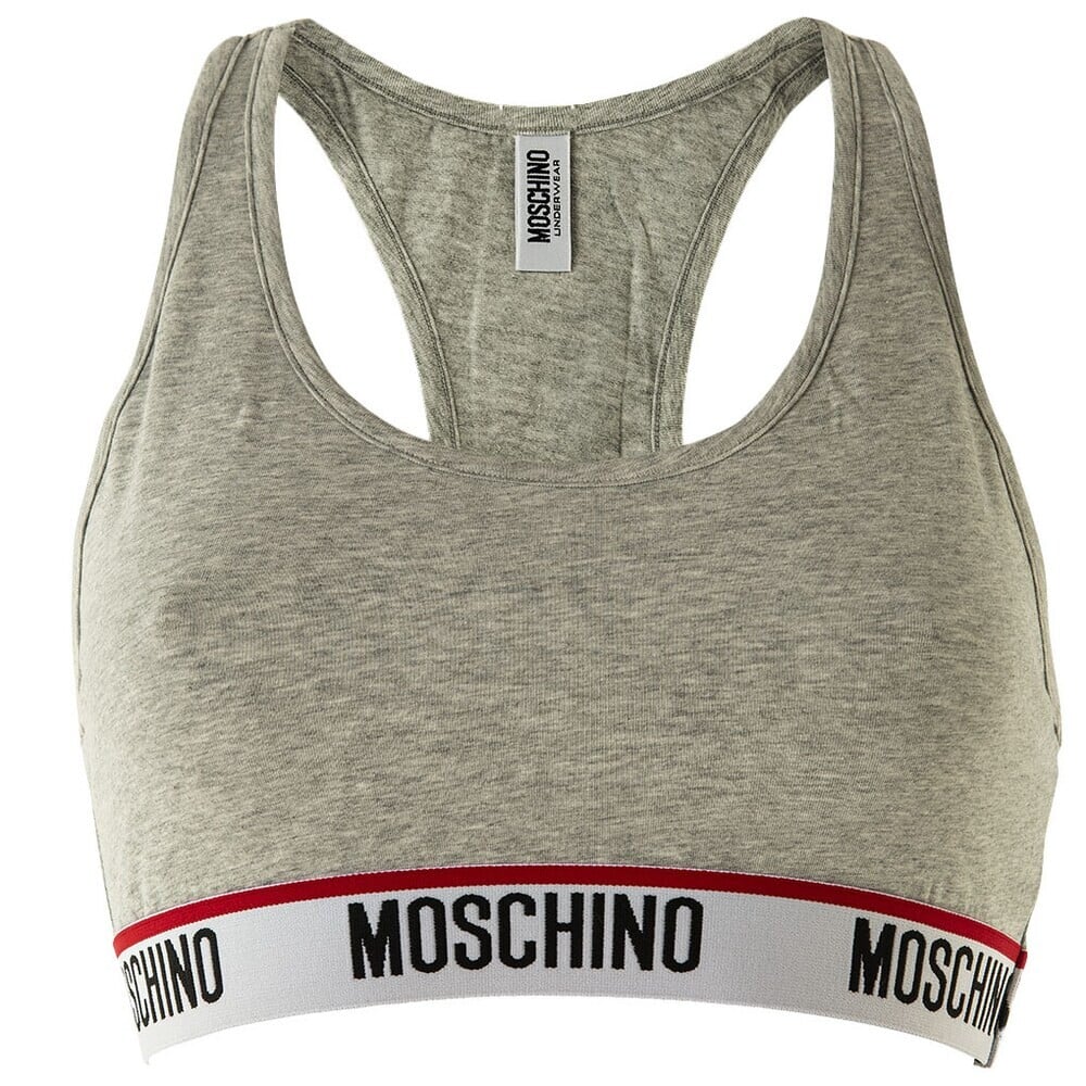 

Бюстгальтер без косточек Moschino, серый