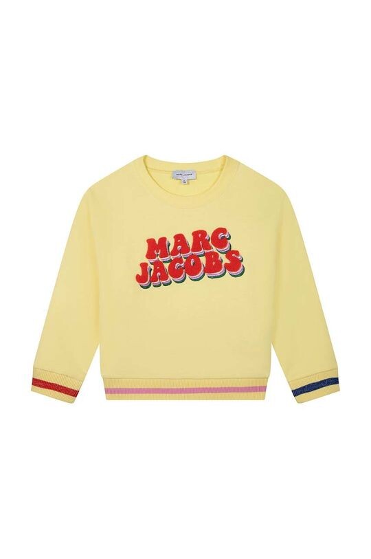 

Детская хлопковая толстовка Marc Jacobs, желтый