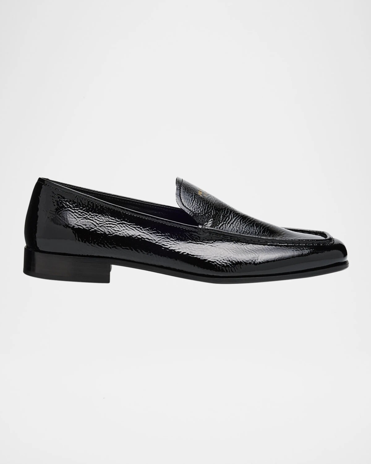 

Кожаные лоферы из наплака Prada, цвет Nero