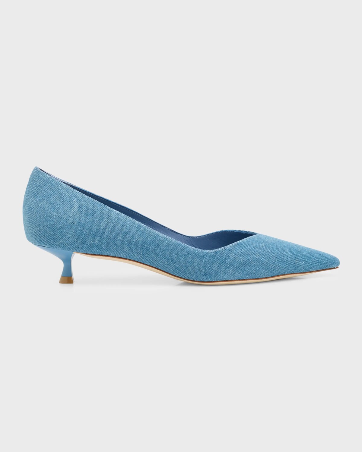 

Туфли Eva Denim на маленьком каблуке Stuart Weitzman, цвет Washed
