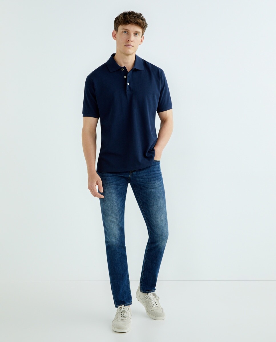 

Мужские джинсы скинни J14 со средней посадкой Armani Exchange, индиго