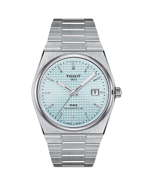 Часы PRX Powermatic 80, 40 мм Tissot, цвет Blue наручные часы tissot prx powermatic 80 t137 407 11 091 00