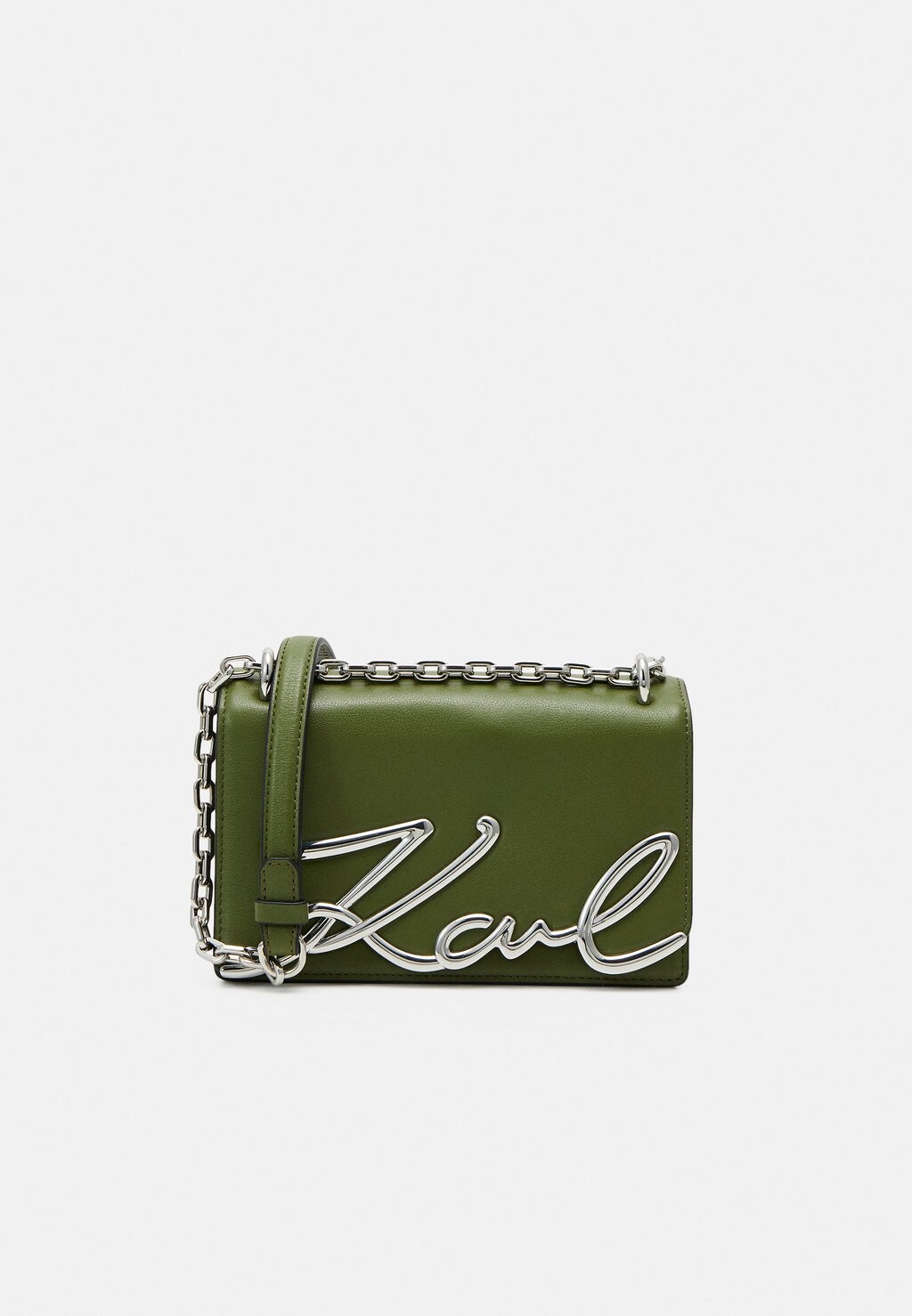 

Сумка KARL LAGERFELD СУМКА SIGNATURE, оливковый