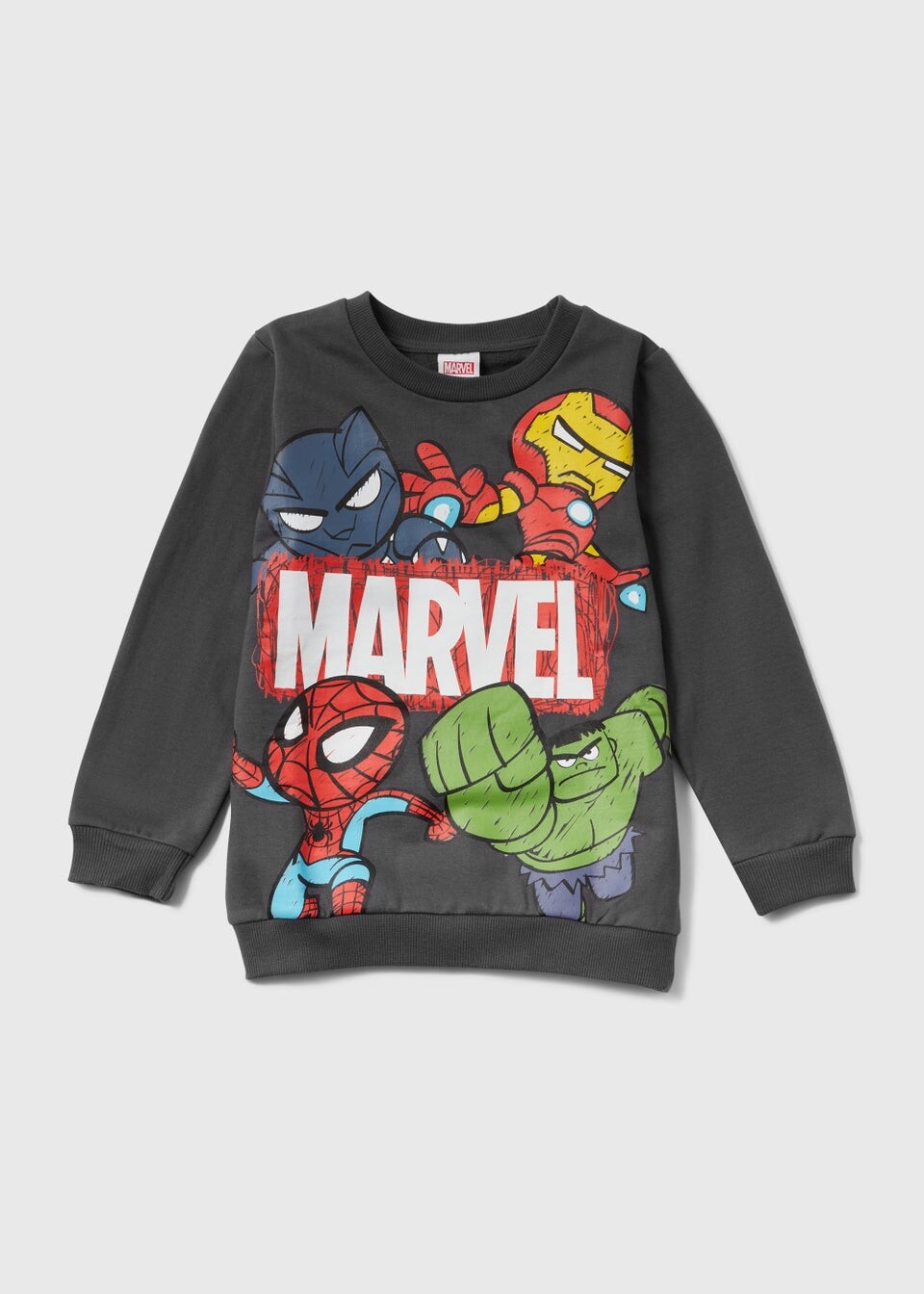 

Детский серый свитшот Marvel (12 мес.–6 лет)