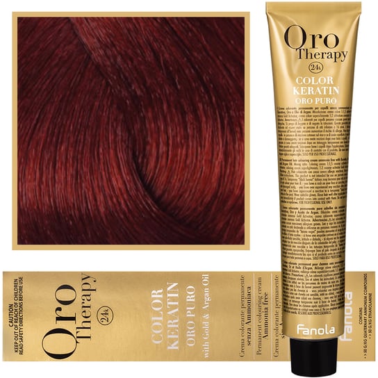 Краска для волос 6,606, 100 мл Fanola, Oro Therapy, Color Keratin Oro Puro