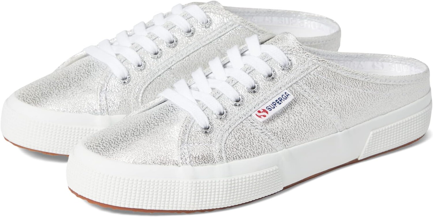 

Кроссовки Superga 2402 - Mule Lame, серебряный