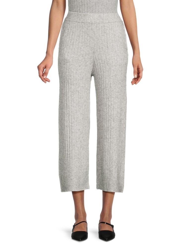 

Укороченные брюки в рубчик Bobeau, цвет Light Grey