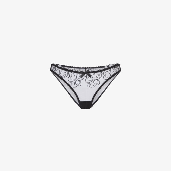 

Трусы Maysie из сетки с низкой посадкой Agent Provocateur, черный