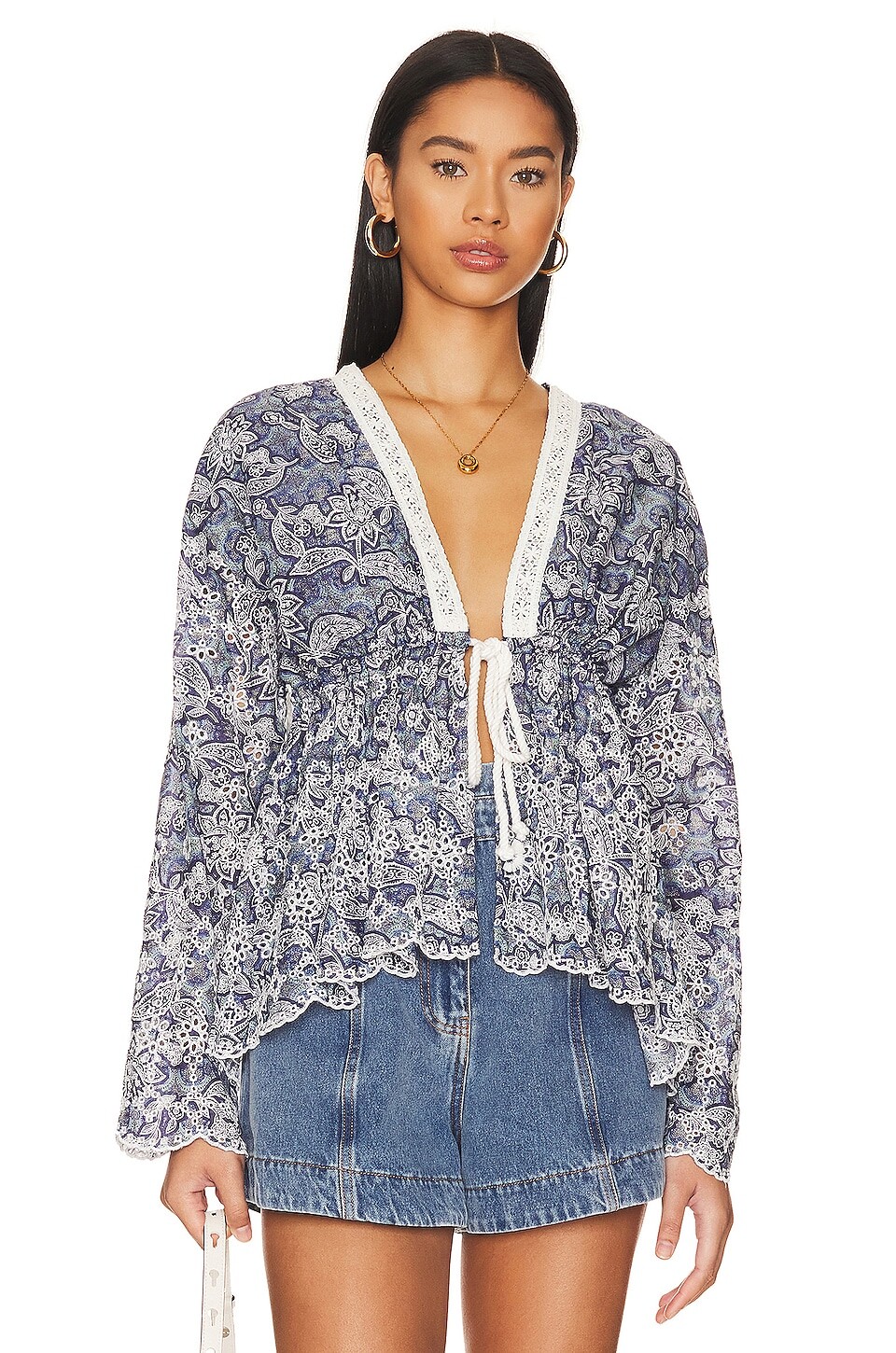 

Куртка Free People Anissa Bed, цвет Blue Combo