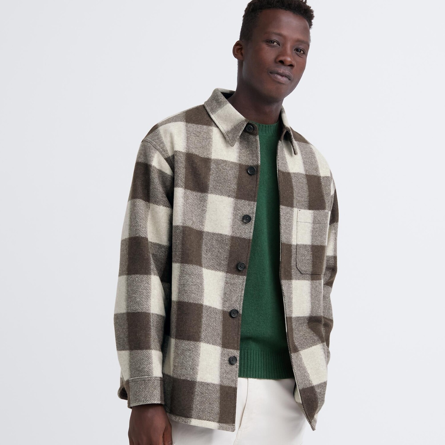 

Куртка-рубашка Uniqlo, коричневый