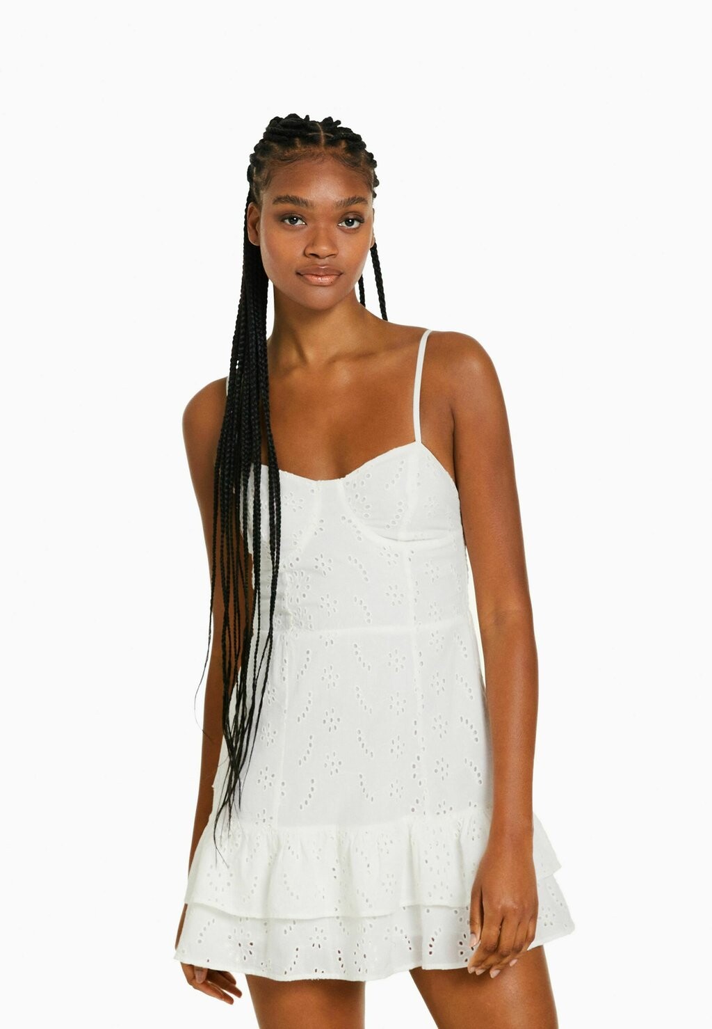 

Летнее платье Bershka, белый