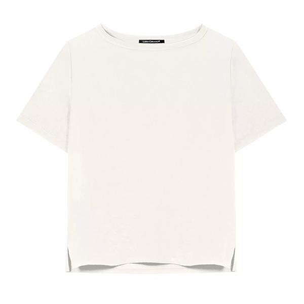 

Футболка t-shirt mit jersey-rücken milk Luisa Cerano, бежевый