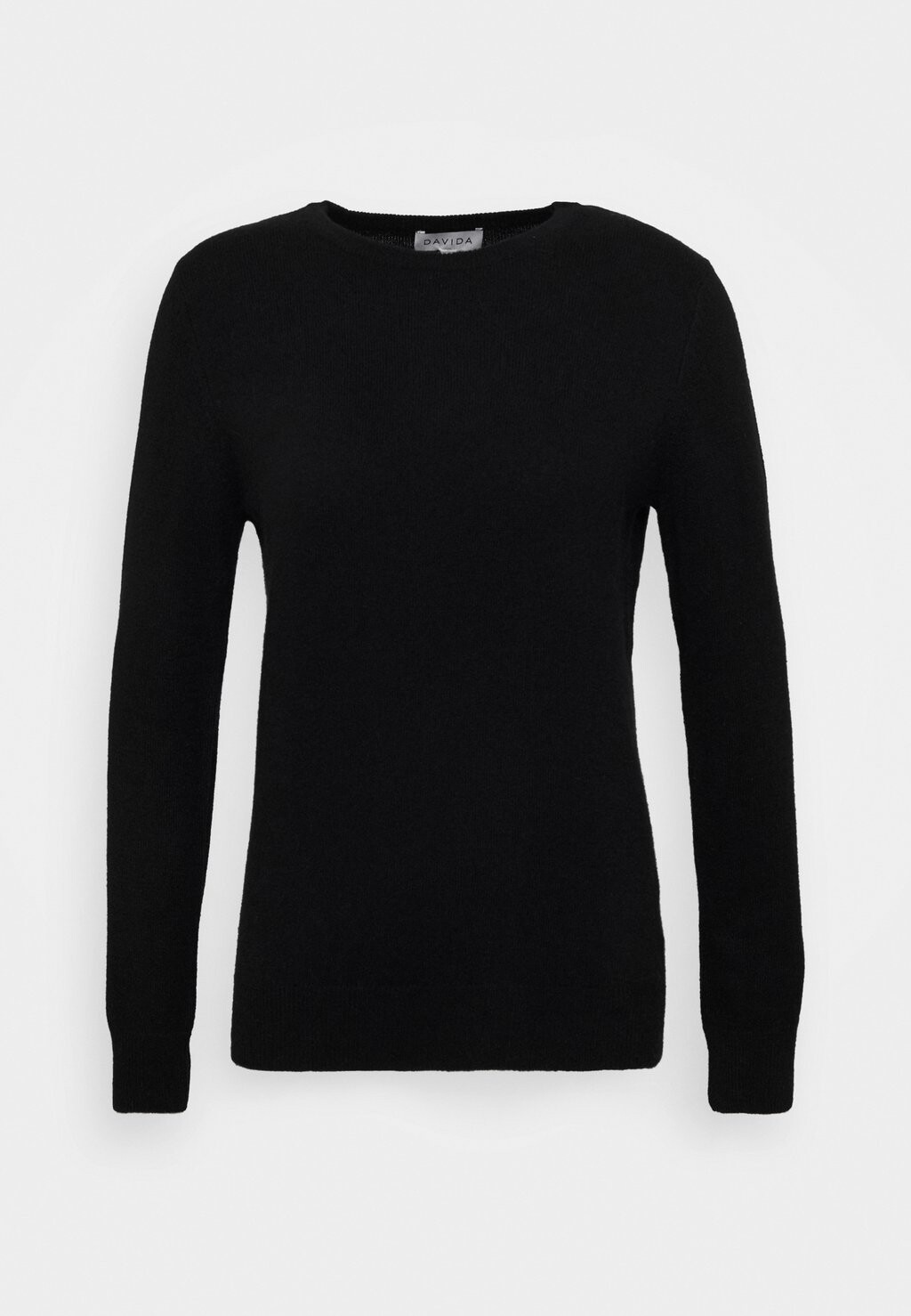 

Свитшот Davida Cashmere BASIC O NECK, черный