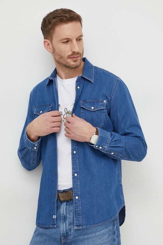 

ХАММОНД рубашка Pepe Jeans, темно-синий