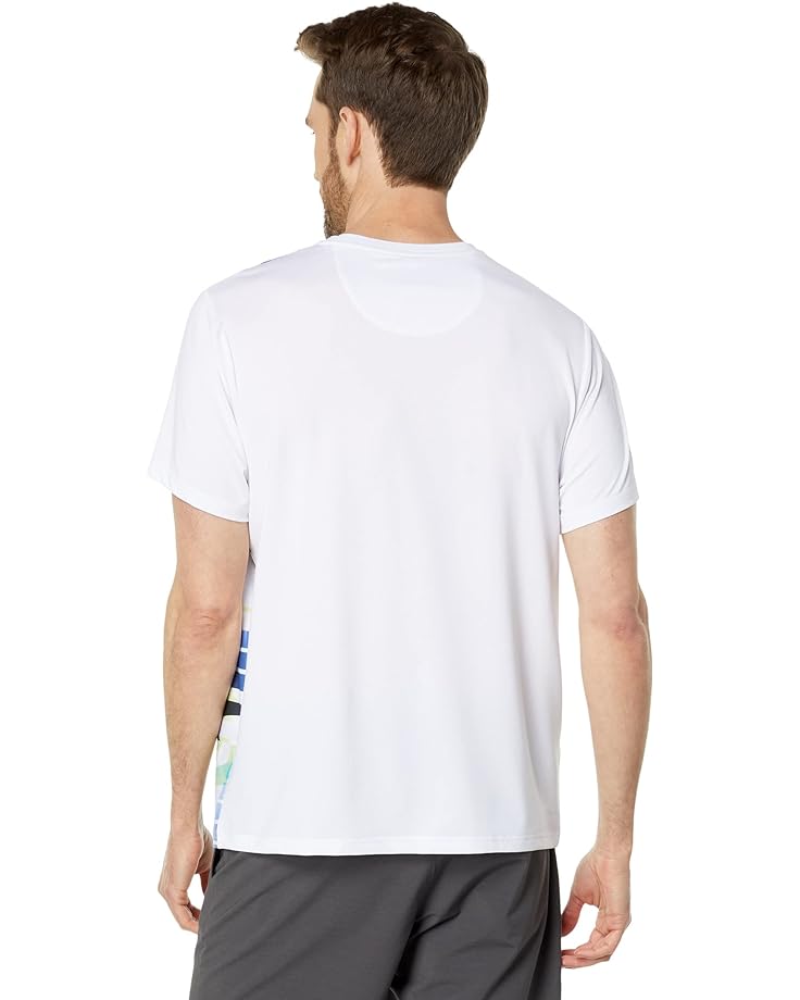 

Футболка Original Penguin Golf Performance Spliced Energy Stripe Blocked Tennis Tee, ярко-белый