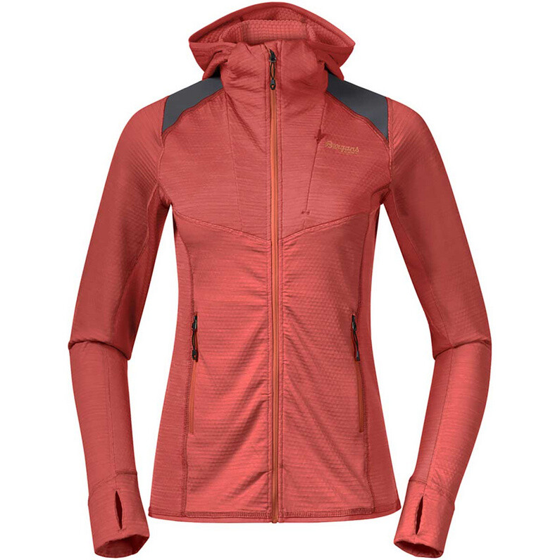 

Женская куртка с капюшоном Rabot Active Mid Mid Bergans, красный