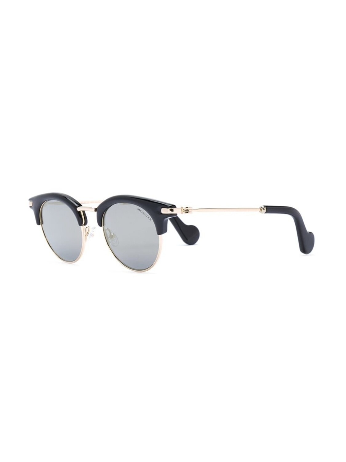 

Moncler Eyewear солнцезащитные очки с круглой оправой, черный