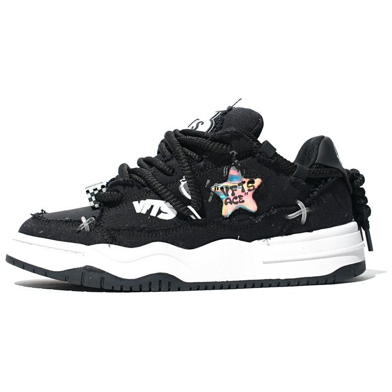 

Кроссовки VFTS Skateboarding Shoes Unisex Low-top, черный