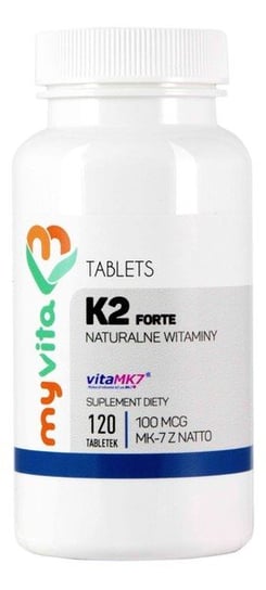 MyVita, Витамин К2 МК7 Форте, 120 таблеток