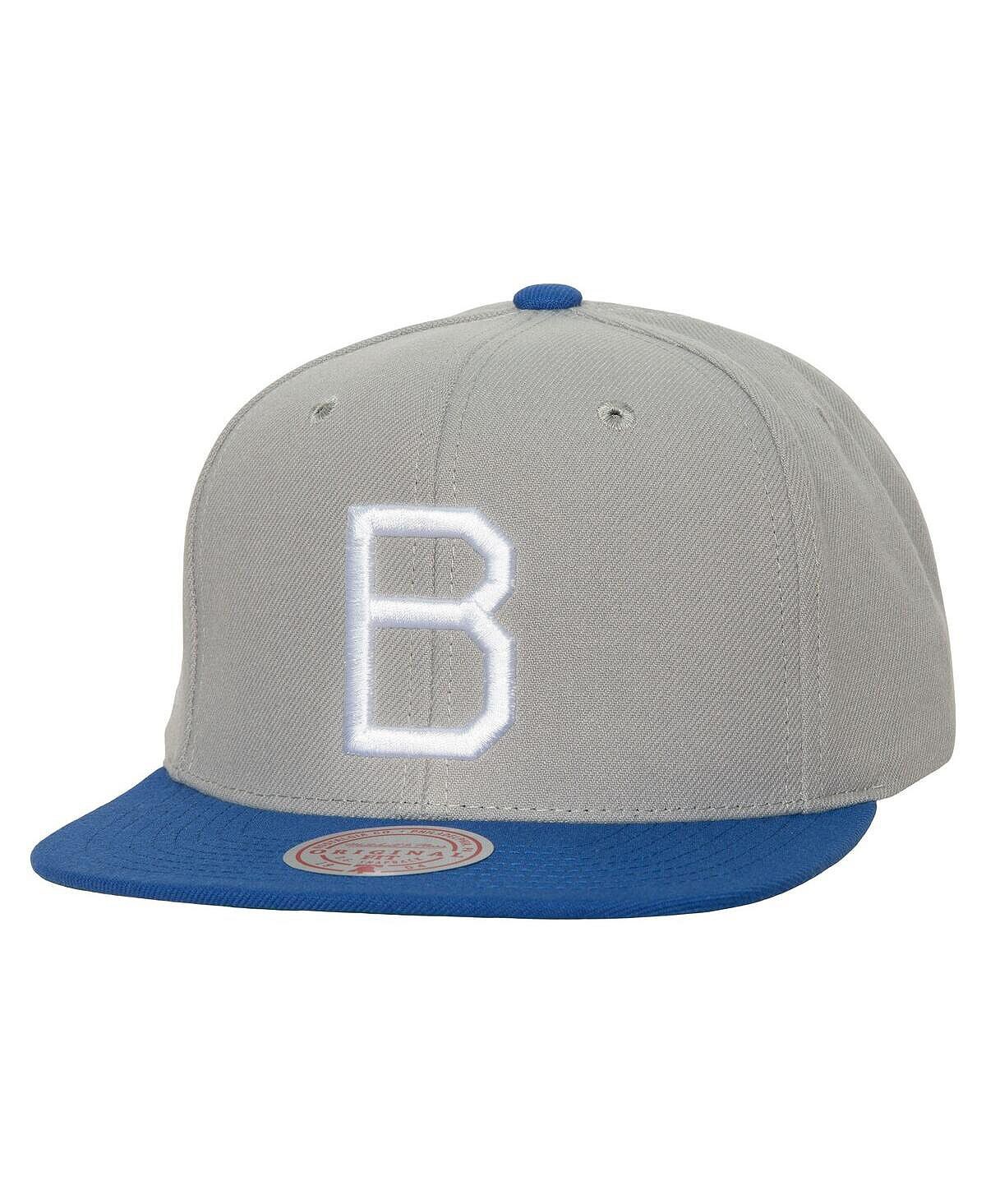 

Мужская серая выездная бейсболка Brooklyn Dodgers Cooperstown Collection Snapback Mitchell & Ness