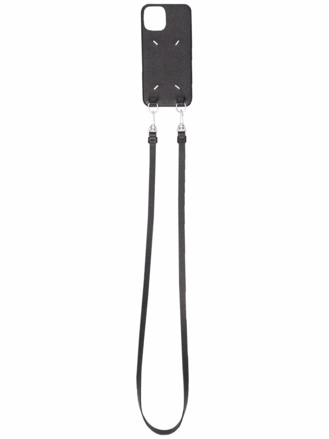 

Maison Margiela чехол для iPhone 12/12 Pro из зернистой кожи, черный