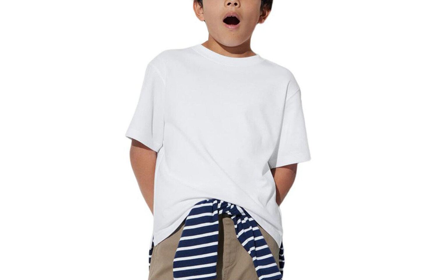 

Детская футболка Uniqlo, светло-бежевый
