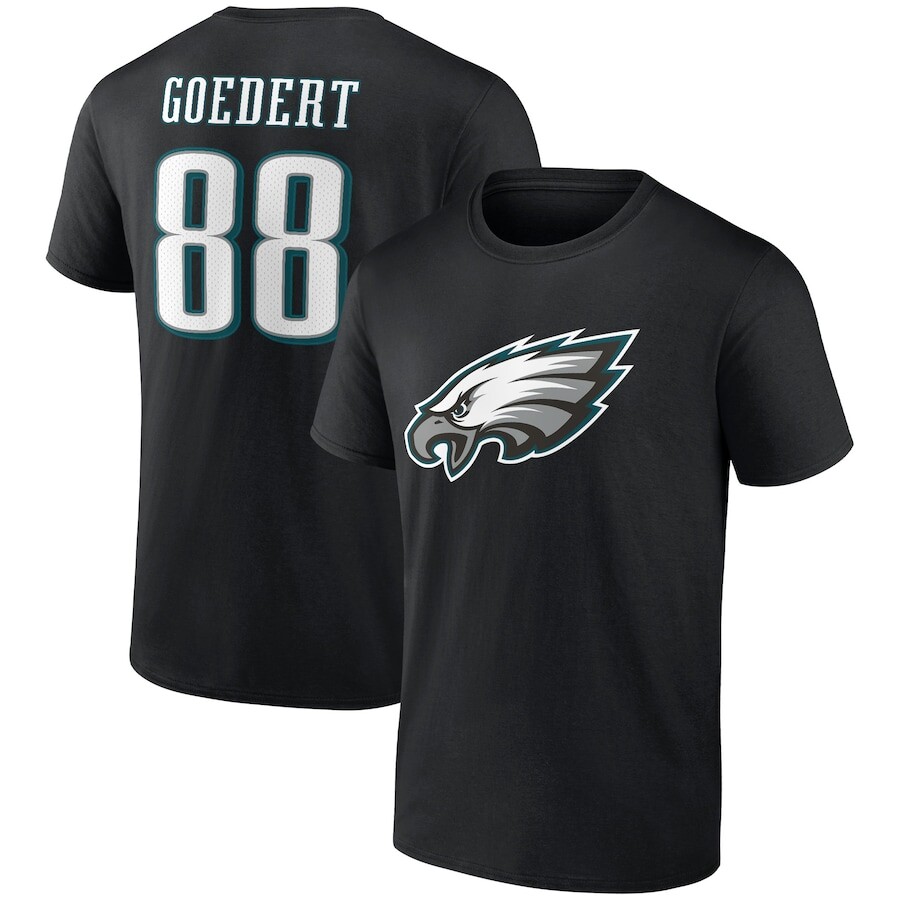 

Футболка с именем и номером Fanatics Branded Philadelphia Eagles, черный