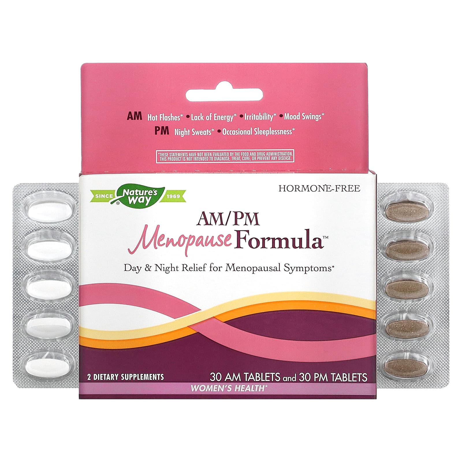Nature's Way AM/PM Формула менопаузы Формула для женщин 60 таблеток формула поддержки для женского здоровья nature s way во время менопаузы 60 таблеток