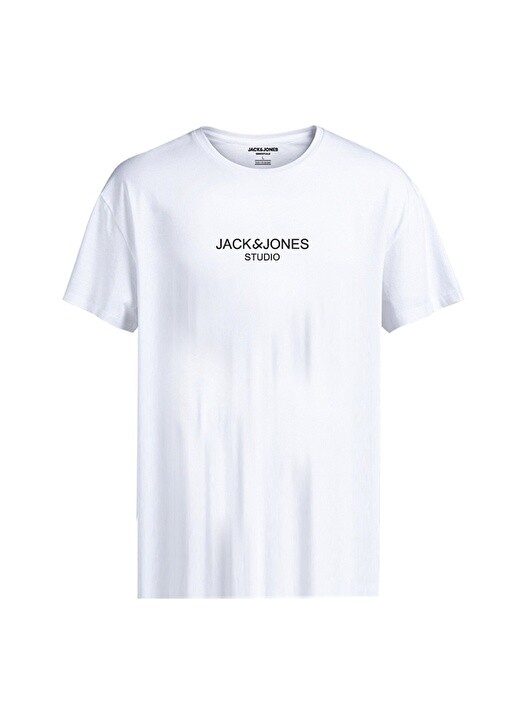 

Простая белая мужская футболка с круглым вырезом Jack & Jones