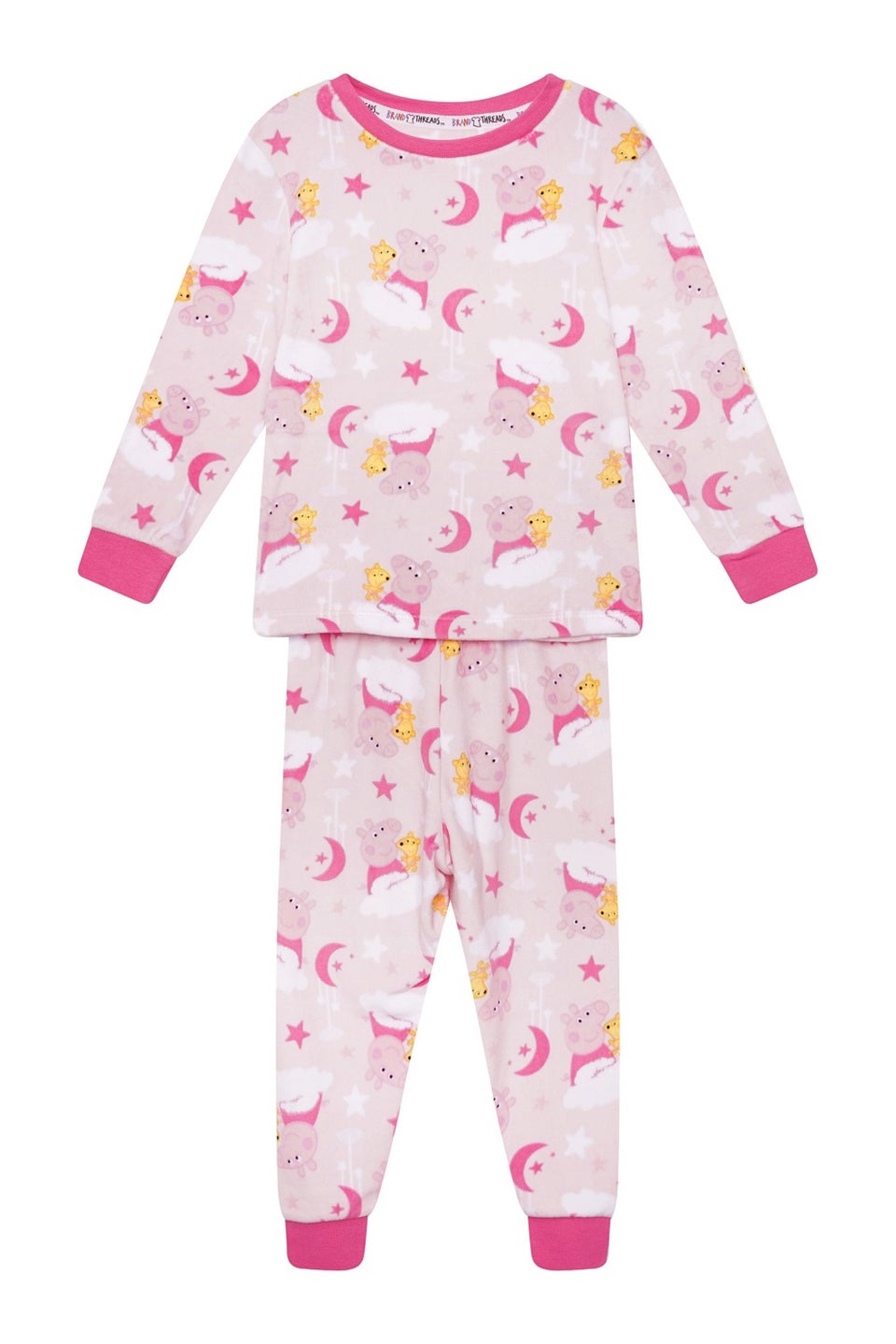 Детский флисовый пижамный комплект Brand Threads со Peppa Pig силиконовый чехол на vivo y20i поросята для виво ю20 и