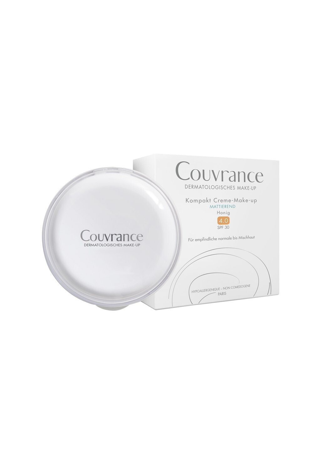 

Тональная основа AVÈNE MAKE UP COUVRANCE KOMPAKT CREME MAKE UP MATTIEREND HONIG 4, цвет honig