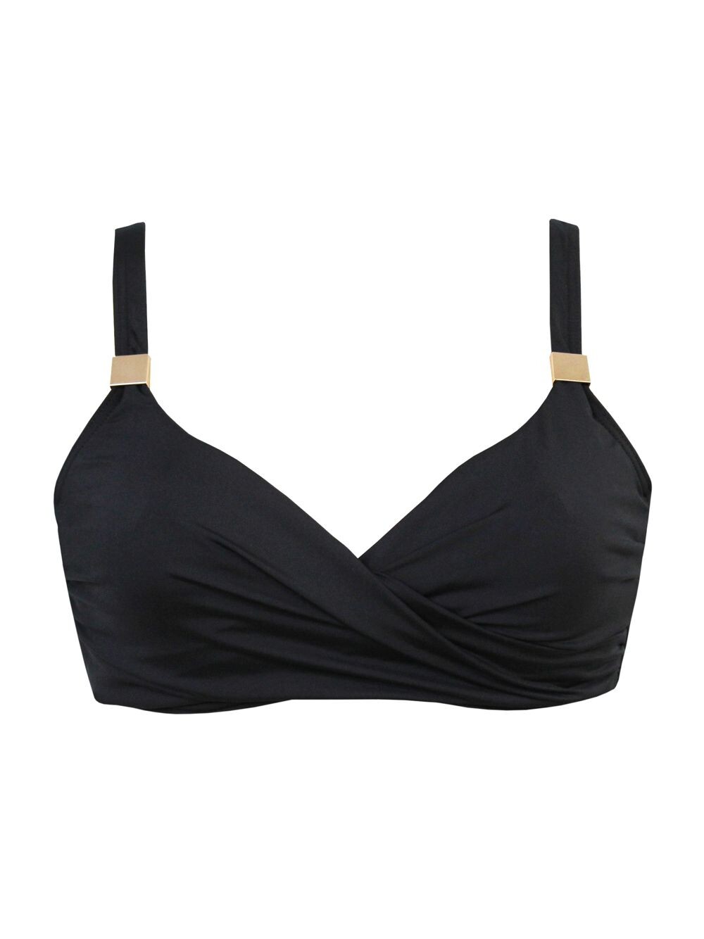 

Верх бикини со сборками Miraclesuit Swim, черный