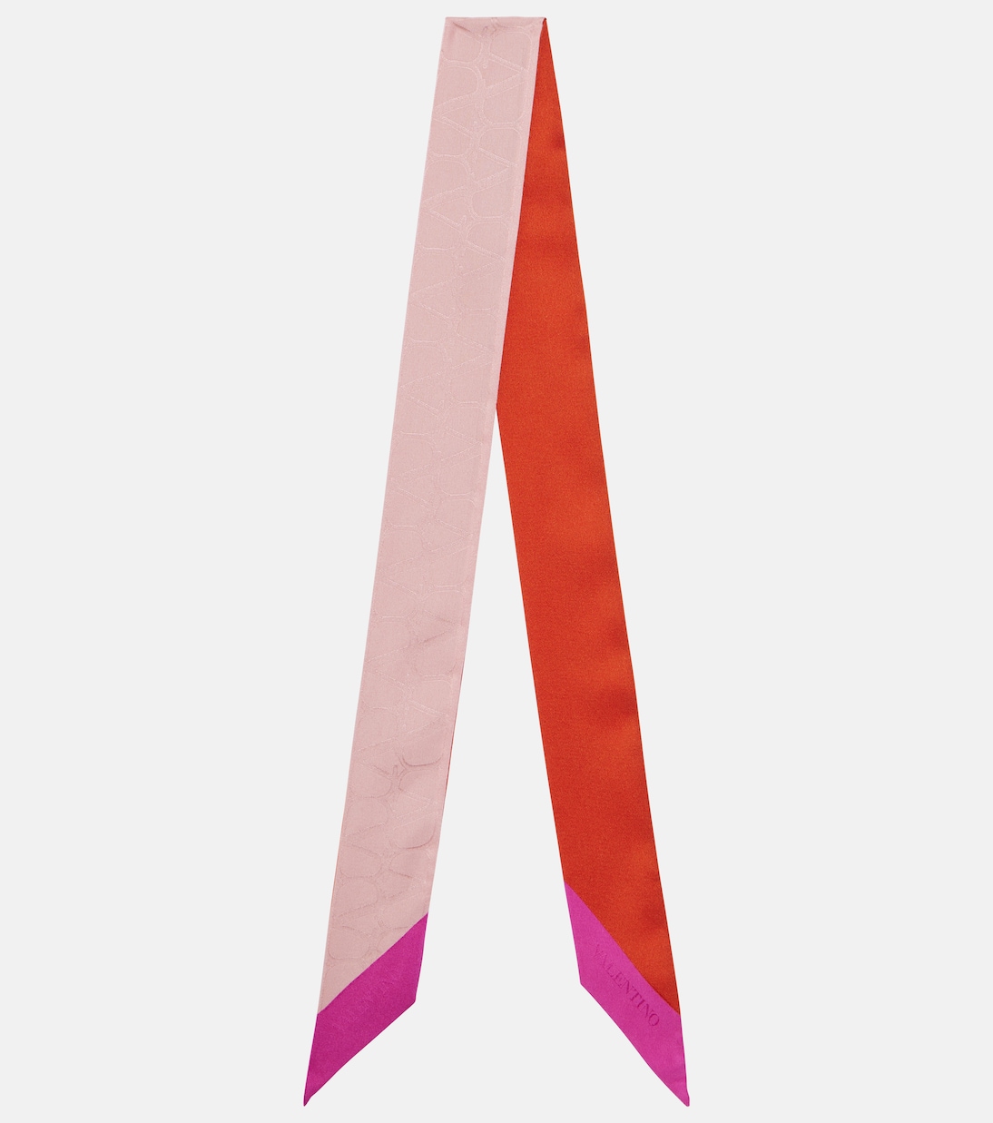 Шелковый шарф toile iconographe Valentino, розовый