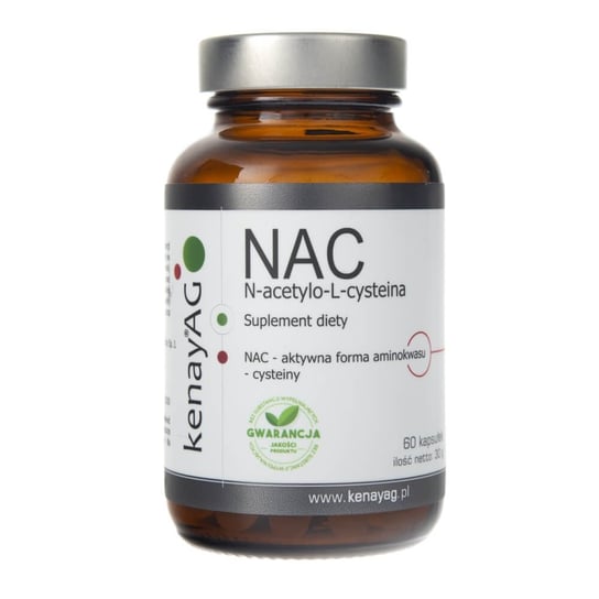 Биологически активная добавка N-ацетил-L-цистеин Kenay, 500 мг, 60 капсул