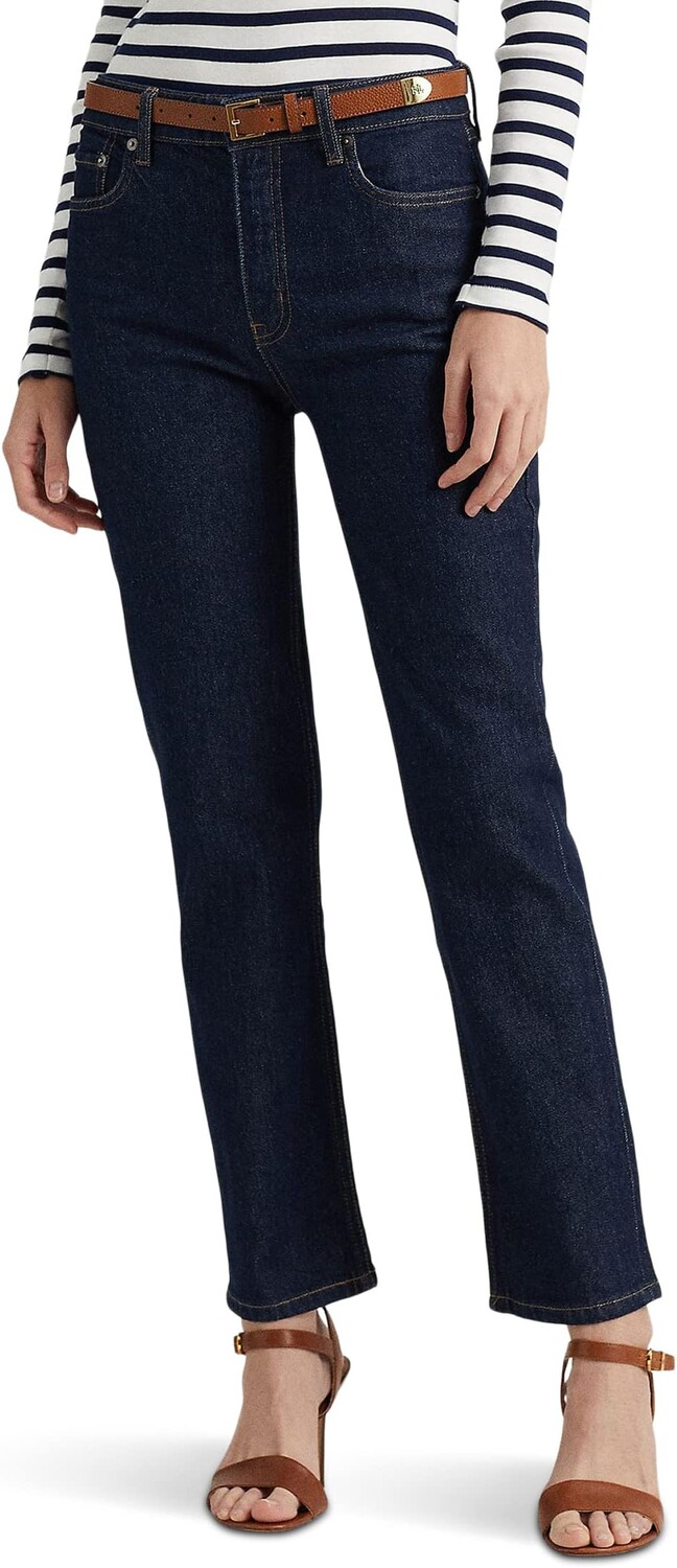 

Джинсы High-Rise Straight Ankle Jeans LAUREN Ralph Lauren, цвет Rinse Wash