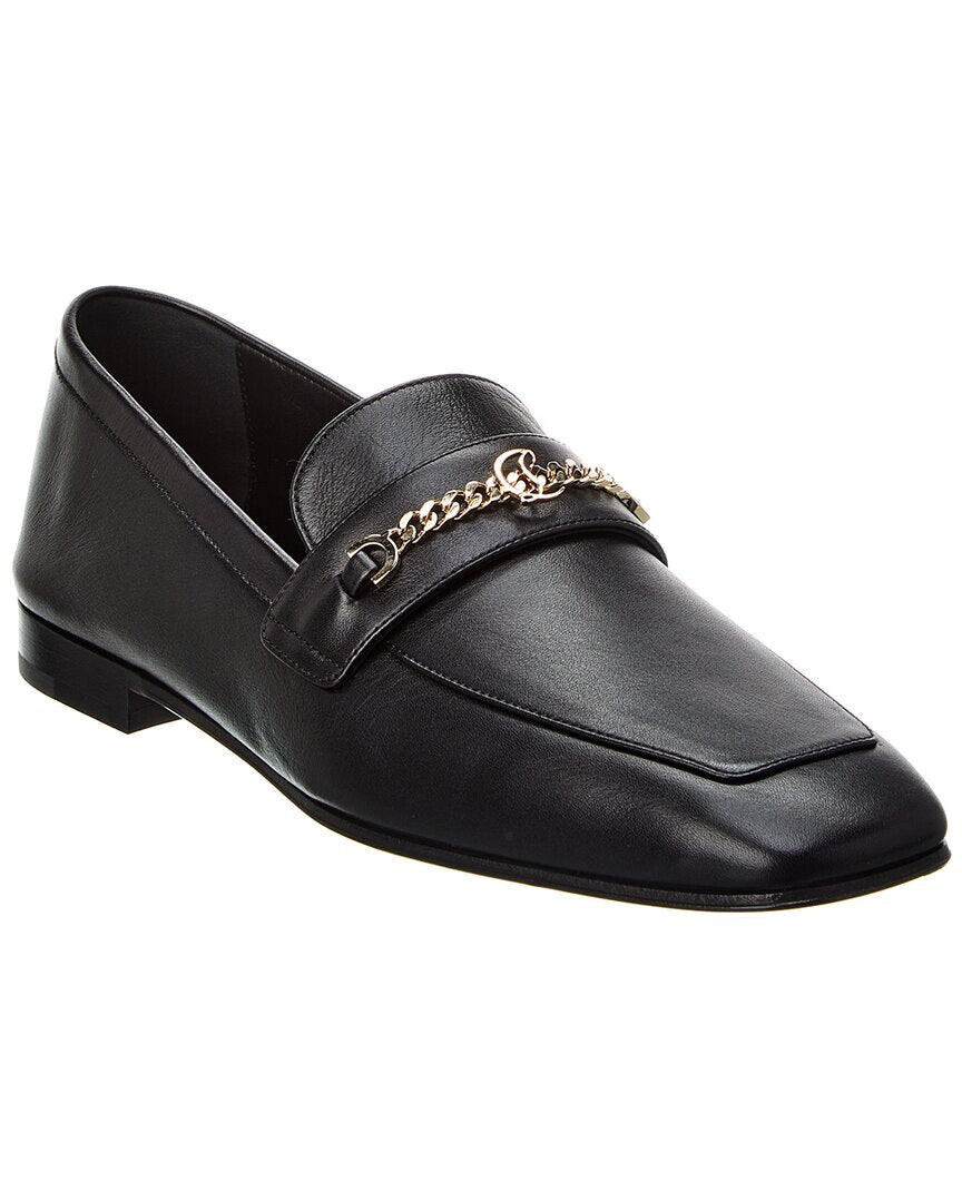 

Christian Louboutin MJ Кожаные лоферы Moc, черный